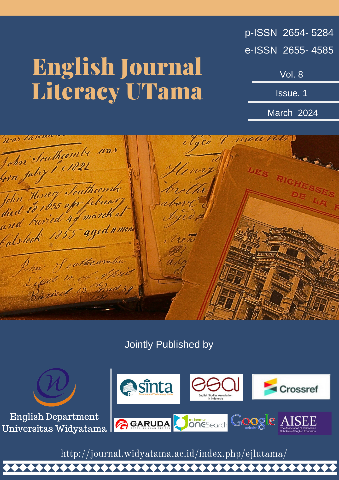 					View Vol. 8 No. 1 (2024): English Journal Literacy Utama
				