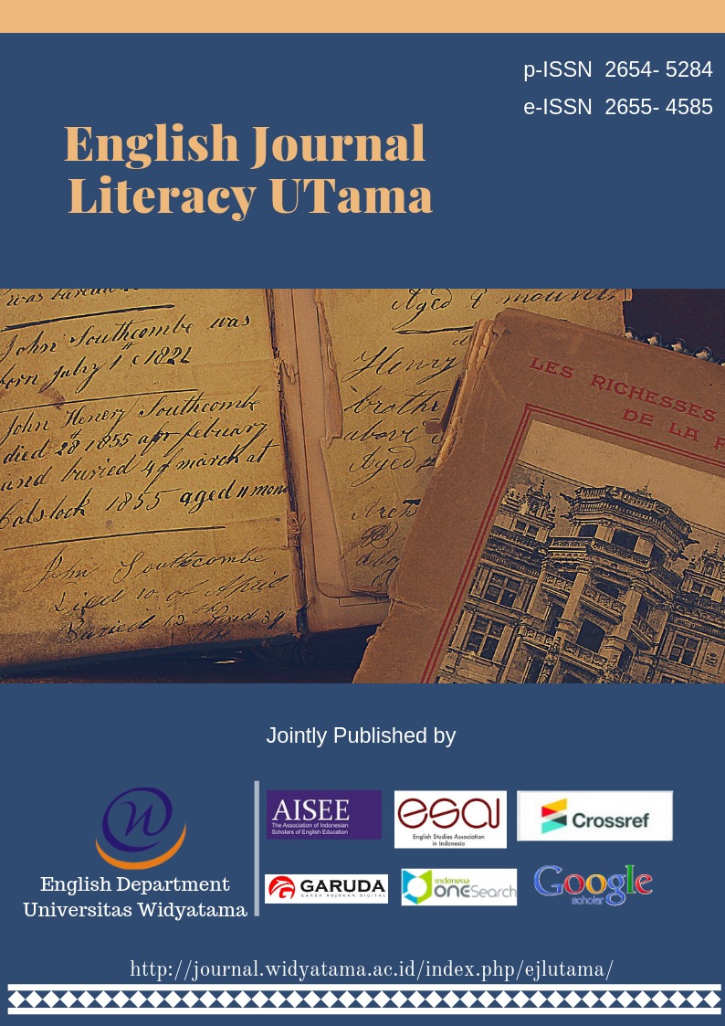 					View Vol. 3 No. 2 (2019): English Journal Literacy UTama
				