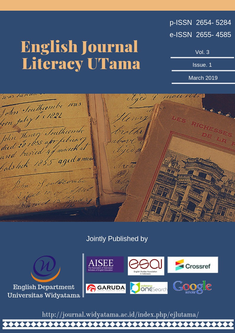 					View Vol. 3 No. 1 (2019): English Journal Literacy UTama
				